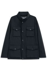 bugatti Fieldjacket »Regular Fit«, mit Kapuze, mit Stretch & Stehkragen