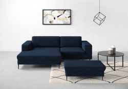 DOMO collection Ecksofa »Modica«, moderne Optik mit grosszügiger Recamiere, frei im Raum stellbar