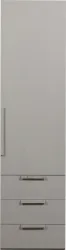 mutoni - Schrank Rens 1-türig kieselgrau 55x210, One Size