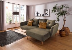 Home affaire Ecksofa »Tiber«, Zierkissen inklusive