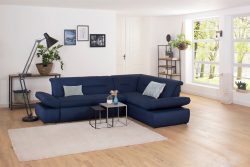 my home Ecksofa »Avesa«, Wahlweise mit Arm- und Bettfunktion, B/T/H: 275/211/80 cm