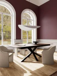 mutoni - Esstisch Triple-X Keramik rostbraun 200-240x100, One Size