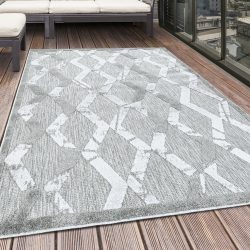 Ayyildiz Teppiche Teppich, rechteckig, 8 mm Höhe, Flachflor mit Hoch-Tief-Struktur, In-und Outdoor geeignet