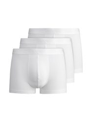 OLYMP Boxershorts, (Packung, 3 St., 3er), mit Ton-in-Ton Markenlogo
