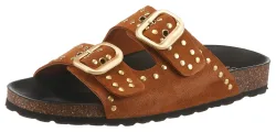 VERBENAS Pantolette Sommerschuh, Hausschuh, Strandschuh mit Nietenverzierung