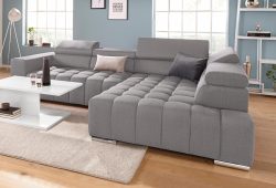 exxpo - sofa fashion Ecksofa, mit Kopf- bzw. Rückenverstellung, wahlweise mit Bettfunktion