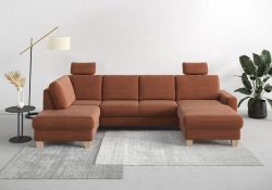 Home affaire Wohnlandschaft »Summer«, mit oder ohne Bettfunktion und Bettkasten, Cord-Bezug