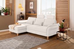 Home affaire Ecksofa »Palazzo«, incl. Sitztiefenverstellung, wahlweise mit Bettfunktion und Stauraum,Federkern
