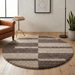 Ayyildiz Teppiche Hochflor-Teppich »Gala Shaggy 2505«, rund, Wohnzimmer
