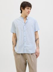 Jack & Jones Kurzarmhemd »JJESUMMER BAND SHIRT SS SN«, mit Bandkragen
