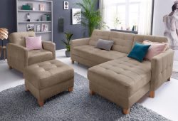 exxpo - sofa fashion Ecksofa, wahlweise mit Bettfunktion