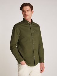 Tommy Hilfiger Businesshemd »FLEX POPLIN SOLID RF SHIRT 1«, mit Logostickerei
