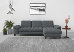 sit&more Ecksofa, Recamiere, mit oder ohne Bettfunktion, Bettkasten, Füsse wengefarben