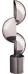 Gilde Figur Harpo Glas Art Schwarz Weiss H: 33 cm  | Schubiger Möbel