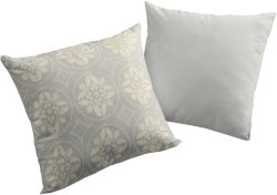 Adam Elements - ADAM - Kissenbezug Romantic Puligny Light 50 cm x 50 cm, Hellgrau