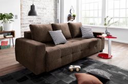 COLLECTION AB, COLLECTION AB Schlafsofa, mit Bettfunktion und Bettkasten, inkl. losen Rücken- und Zierkissen, frei im Raum stellbar