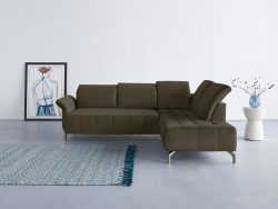 INOSIGN Ecksofa »Fresh«, Federkern, wahlweise mit Kopfteilverstellung, Armteilverstellung, und motorischem Vorziehsitz, Bezug Olympia SOFT CLEAN: leicht mit Wasser zu reinigen