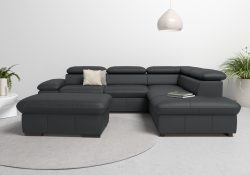 Home affaire Ecksofa »Alberto«, mit Ottomane, inkl. Kopfteilverstellung, wahlweise mit Bettfunktion