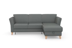 sit&more Ecksofa »Visby«, Wahlweise mit Bettfunktion und Bettkasten, frei im Raum stellbar, mit Federkern, auch erhältlich in dem besonders leicht mit Wasser zu reinigendem 