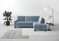 Home affaire Ecksofa »Summer«, mit Ottomane, mit oder ohne Bettfunktion und Bettkasten, Cord-Bezug