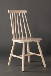 Stuhl 2er-Set Kobula Braun Holz B 43 cm - Farbe: Hellbraun - Material: Gummibaum - Stuhl 2er-Set