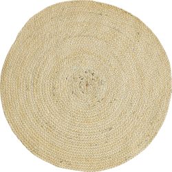 Home affaire Teppich »Ibiza«, rund, Jute-Teppich, Wendeteppich, handgewebt, Naturfaser, Boho-Stil