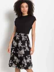 LASCANA Jerseykleid mit Paperbag-Bund