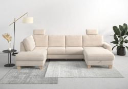 Home affaire Wohnlandschaft »Summer«, mit oder ohne Bettfunktion und Bettkasten, Cord-Bezug