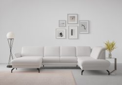 sit&more Wohnlandschaft »Fashion«, wahlweise mit Kopfteilverstellung und Vorziehsitz, motorisch, mit schwarzen Metallfüssen