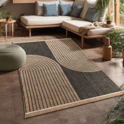 Paco Home Teppich »Cologne 493«, rechteckig, Flachgewebe, meliert, Regenbogen, mit Fransen, Outdoor geeignet
