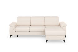 sit&more Ecksofa »Sinatra«, mit Recamiere, optional mit Kopfteilverstellung und Armteilfunktion oder mit Kopfteilverstellung, Armteilfunktion, Bettfunktion und Bettkasten, mattschwarze Metallfüsse