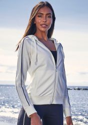 H.I.S Kapuzensweatjacke, mit Piping an den Ärmeln