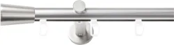 SN DECO GROUP Gardinenstange Ø 19 mm 1 läufig-läufig Fixmass;kürzbar