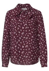 Langarm Bluse mit Schleifendetail