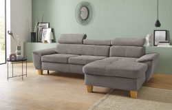 exxpo - sofa fashion Ecksofa, inklusive Kopfteilverstellung, wahlweise mit Bettfunktion und Bettkasten