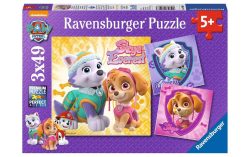 Ravensburger Verlag Puzzle BEZAUBERNDE HUNDEMÄDCHEN 3x49-teilig
