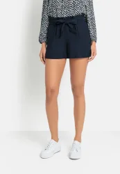 LASCANA Shorts im Paperbag-Stil, Leinenmix, Schlupfhose, Sommerhose