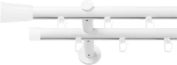 SN DECO GROUP Gardinenstange Ø 19 mm 2 läufig-läufig Fixmass;kürzbar