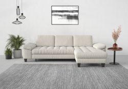 sit&more Ecksofa, Recamiere, mit oder ohne Bettfunktion, Bettkasten, Füsse wengefarben