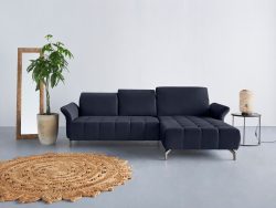 INOSIGN Ecksofa »Fresh«, Federkern, wahlweise mit Kopfteilverstellung, Armteilverstellung und mit motorischem Vorziehsitz, Bezug Olympia SOFT CELAN: leicht mit Wasser zu reinigen