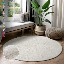Sanat Hochflor-Teppich »LOCA«, rund, 30 mm Höhe, Wohnzimmer, Langflor, Shaggy, Schlafzimmer