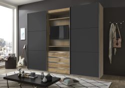 Fresh To Go Schwebetürenschrank »Magic«, mit drehbaren TV-Element