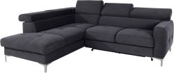 COTTA Ecksofa, inklusive Kopfteilverstellung, wahlweise mit Bettfunktion