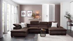 Home affaire Wohnlandschaft »Alberto«, XL, inklusive Kopfteilverstellung