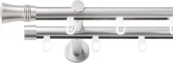 SN DECO GROUP Gardinenstange Ø 19 mm 2 läufig-läufig Fixmass;kürzbar