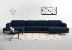 DOMO collection Wohnlandschaft »Modica«, XXL, in moderner Optik mit, 2 grosszügigen Recamieren, frei im Raum stellbar
