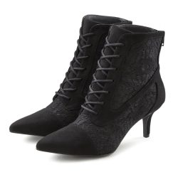 LASCANA Stiefelette, mit Spitzen-Details vegan