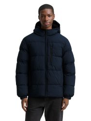 TOM TAILOR Denim Steppjacke, mit Kapuze, mit Kapuze