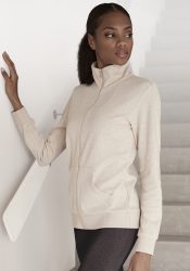 Bench. Sweatjacke »- Loungejacke«, mit glänzender Logostickerei am Stehkragen, Loungewear