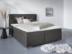 Leonique Boxbett »Alfie, Bestseller, wahlweise mit Bettkasten«, mit Strasssteinen im Kopfteil, H2, H3 und H4 wählbar